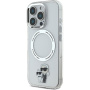 Karl Lagerfeld IML Karl and Choupette maska s MagSafe za iPhone 16 Pro - prozirna
