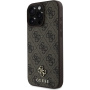 Guess 4G mala metalna maska s logotipom MagSafe za iPhone 16 Pro Max - smeđa