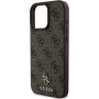 Guess 4G mala metalna maska s logotipom MagSafe za iPhone 16 Pro Max - smeđa