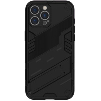 Izdržljiva zaštitna maska sa postoljem za iPhone 16 Pro Max - crna