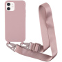 Mat maska s podesivim remenom za iPhone 11 - old pink