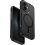 UNIQ Maska Combat MagClick s okvirom u boji i MagSafe za iPhone 16 - crna