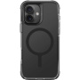 UNIQ Maska Combat MagClick s okvirom u boji i MagSafe za iPhone 16 - crna
