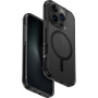 UNIQ Combat MagClick maska s okvirom u boji i MagSafe za iPhone 16 Pro - crna