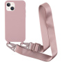 Mat maska sa podesivom trakom za iPhone 13 mini - old pink