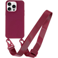 Mat maska sa podesivom trakom za iPhone 14 Pro Max - bordo