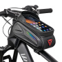 Wheel up Bike Bag vodootporna torba za bicikl s prostorom za iPhone - crna