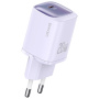 USAMS CC248 brzi punjač s USB-C priključkom - 20W - ljubičasti