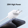 USAMS CC248 brzi punjač s USB-C priključkom - 20W - ljubičasti