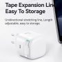 USAMS US-CC209 set adaptera s USB-C priključkom i uvlačivog Lightning kabela - 35W - crna