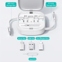 USAMS US-SJ650 set s uvlačivim USB-C kabelima, adapterima i iglom - crni