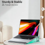M8 aluminijski stalak sa silikonskim naslonom za zglob za MacBook - srebrni