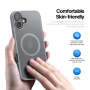 DUX DUCIS Yind Matte Cover sa MagSafe za iPhone 16 Plus - siva