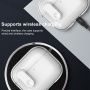 Prozirna maskica sa zatvaranjem i karabinerom za AirPods 4 / 5 - siva