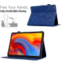 Futrola torbica s utorom za karticu s cvjetnim uzorkom za iPad 10,2" (2019-2021) / Air 3 (2019) / Pro 10,5" - tamnoplava