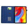 Futrola s utorom za karticu i temom cvijeća za iPad 9.7" (2017/2018) / Air 1 / 2 / Pro 9.7" - tamno plava