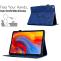 Futrola s utorom za karticu i temom cvijeća za iPad 9.7" (2017/2018) / Air 1 / 2 / Pro 9.7" - tamno plava