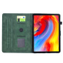 Futrola kućište s utorom za karticu s cvjetnim uzorkom za iPad 10.2" (2019-2021.) / Air 3 (2019.) / Pro 10.5" - tamnozeleno