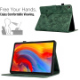 Futrola kućište s utorom za karticu s cvjetnim uzorkom za iPad 10.2" (2019-2021.) / Air 3 (2019.) / Pro 10.5" - tamnozeleno