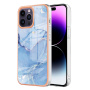 Zaštitna maska Marble za iPhone 16 Pro - plava