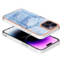 Zaštitna maska Marble za iPhone 16 Pro - plava