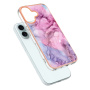 Zaštitna maska Marble za iPhone 16 - rozo ljubičasta