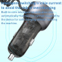 Yesido Y57 set auto punjača s USB-C / USB-A priključcima i Lightning kabelom - 50W - 1,2 m - crna
