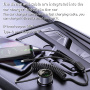Yesido Y58 set auto punjača s USB-C / USB-A priključcima i Lightning i USB-C kabelom - 60W - 1,2 m - crna