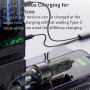 Yesido Y58 set auto punjača s USB-C / USB-A priključcima i Lightning i USB-C kabelom - 60W - 1,2 m - crna