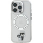 Karl Lagerfeld IML Karl and Choupette maska s MagSafe za iPhone 16 Pro - prozirna