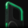 UNIQ Combat Luminous MagClick maska s okvirom koji svijetli u tami i MagSafe za iPhone 16 - prozirna