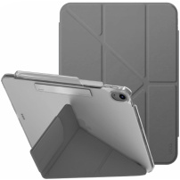UNIQ Camden Click maskica s origami stalkom i prostorom za Apple Pencil za iPad Air 13" (2024-2026) - siva
