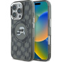 Karl Lagerfeld IML monogram K&CH maska za glavu s MagSafe za iPhone 16 Pro Max - crna