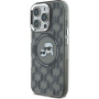 Karl Lagerfeld IML monogram K&CH maska za glavu s MagSafe za iPhone 16 Pro Max - crna