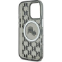 Karl Lagerfeld IML monogram K&CH maska za glavu s MagSafe za iPhone 16 Pro Max - crna