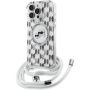 Karl Lagerfeld IML Monogram K&CH Heads Case s uzicom i MagSafe za iPhone 16 Pro Max - prozirna