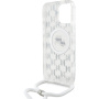 Karl Lagerfeld IML Monogram K&CH Heads Case s uzicom i MagSafe za iPhone 16 Pro Max - prozirna