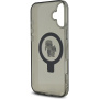 Karl Lagerfeld Ringstand Karl and Choupette flip cover i MagSafe za iPhone 16 Plus - sivi