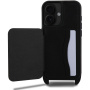 Karl Lagerfeld Saffiano Crossbody Karl and Choupette torbica s podesivim remenom za iPhone 16 - crna