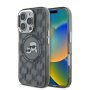 Karl Lagerfeld IML monogram K&CH maska za glavu s MagSafe za iPhone 16 Pro Max - crna