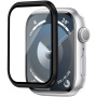 Wiwu kaljeno staklo s metalnim okvirom za Apple sat 44mm - crni