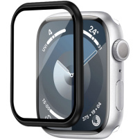 Wiwu kaljeno staklo s metalnim okvirom za Apple sat 44mm - crni