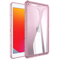 Sjajna prozirna maska za iPad 10.2" (2019-2021) - roza