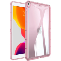 Sjajna prozirna maska za iPad Air 3 (2019) / Pro 10.5" - roza