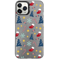 Zaštitna maska s božićnim motivom za iPhone 11 Pro - siva