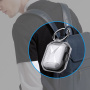 Otporna prozirna futrola s okvirom u boji za AirPods 4 / 5 - ružičasta