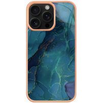 Mramorna zaštitna maska za iPhone 16 Pro - kerozin