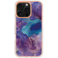 Zaštitna maska Marble za iPhone 16 Pro - ljubičasta