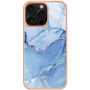 Zaštitna maska Marble za iPhone 16 Pro - plava