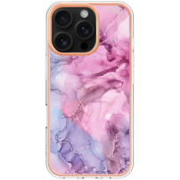 Zaštitna maska Marble za iPhone 16 Pro - rozo ljubičasta